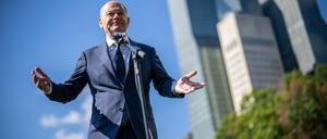 Bundeskanzler Olaf Scholz (SPD), spricht vor der 79. Generaldebatte der UN-Vollversammlung in New York zu Pressevertretern.