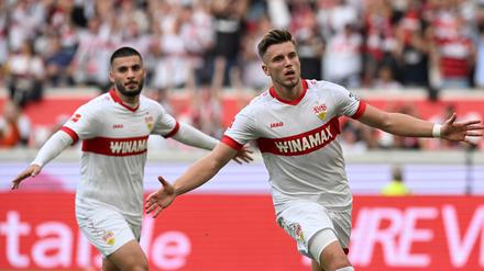 Ermedin Demirovic (rechts) und Deniz Undav brachten den VfB früh 2:0 in Führung.