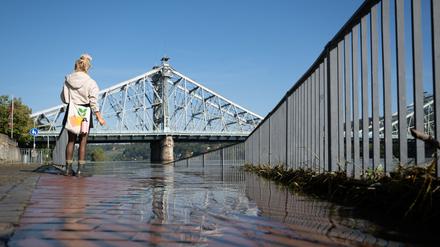 Die Elbe in Sachsen führt seit Wochenbeginn kein Hochwasser mehr. (Archivbild)