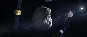 Die Sonden der Mission Hera sollen den Himmelskörper Dimorphos nach der Kollision mit der Sonde Dart genau untersuchen.