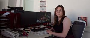 Natalie B., 22 Jahre, ist im zweiten Lehrjahr ihrer Ausbildung zur Industriekauffrau bei der Freiberger Lebensmittel GmbH.