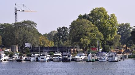 Am Strandbad laufen die Bauarbeiten. 