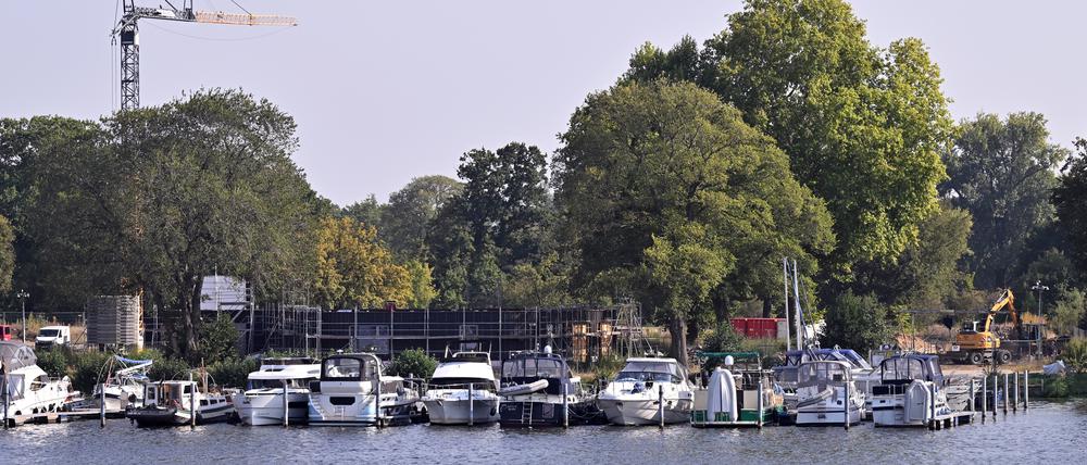 Am Strandbad laufen die Bauarbeiten.