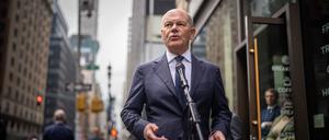 Die jüngste Landtagswahl verfolgte Scholz aus New York. (Archivbild)