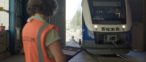 Ferngesteuerter Regionalzug der Firma Alstom