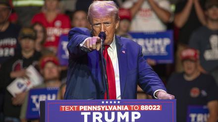 Der republikanische US-Präsidentschaftskandidat und ehemalige US-Präsident Donald Trump.