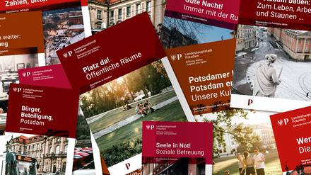 So hätte der Logoentwurf einer Gruppe Studierender des Fachbereichs Design unter Professor Matthias Beyrow auf städtischen Broschüren ausgesehen. 