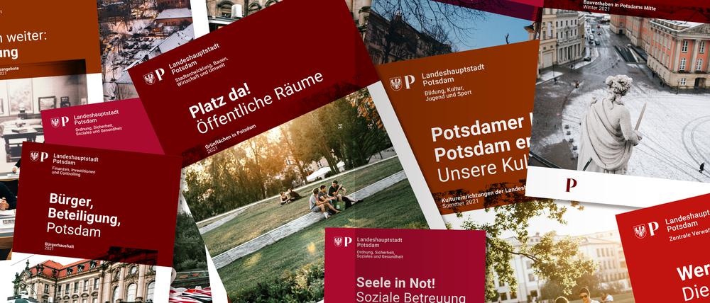 So hätte der Logoentwurf einer Gruppe Studierender des Fachbereichs Design unter Professor Matthias Beyrow auf städtischen Broschüren ausgesehen.