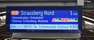 Die Auslastungsanzeige am Hackeschen Markt