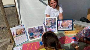 Der Stand der Montessori-Schule beim Tag der Freien Schulen 2024.