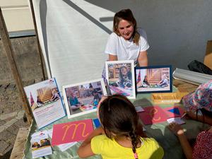 Der Stand der Montessori-Schule beim Tag der Freien Schulen 2024.