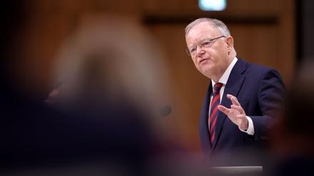 Niedersachsens Ministerpräsident Stephan Weil (SPD) gab am Mittwoch eine Regierungserklärung ab.