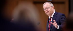 Niedersachsens Ministerpräsident Stephan Weil (SPD) gab am Mittwoch eine Regierungserklärung ab.