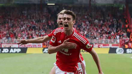 Janik Haberer nach dem Siegtor gegen Freiburg am letzten Spieltag der Vorsaison.