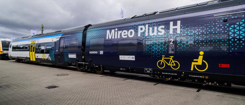 Der Wasserstoffzug Mireo Plus H, vorgestellt auf der  InnoTrans-Messe in Berlin 2022.