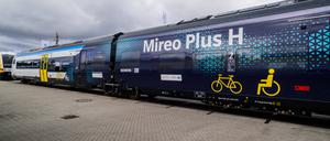Der Wasserstoffzug Mireo Plus H, vorgestellt auf der  InnoTrans-Messe in Berlin 2022.