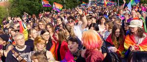 Der CSD in Görlitz und Zgorzelec im vergangenen Jahr.
