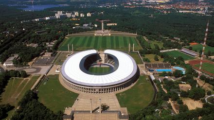 Auf dem Gelände des ehemaligen Reiterstadions (am oberen linken Bildrand) könnte Hertha BSC ein eigenes Stadion bauen.