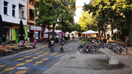 Der Lausitzer Platz in Kreuzberg. 