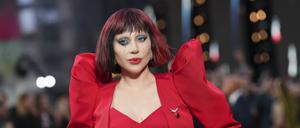 Lady Gaga posiert für Fotografen bei der London-Premiere des Films „Joker: Folie A Deux“. 