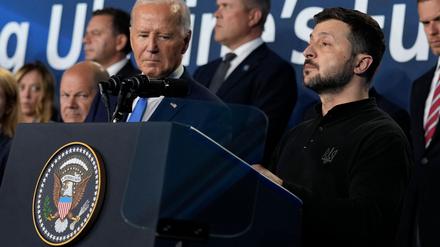 Biden macht klar, dass er hinter der Ukraine steht. (Archivbild)