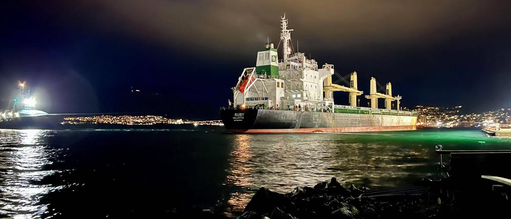 Die MV Ruby liegt inzwischen im Hafen von Great Yarmouth.