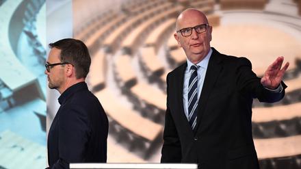 Werden voraussichtlich nicht mehr gemeinsam regieren: Brandenburgs CDU-Chef Jan Redmann und SPD-Ministerpräsident Dietmar Woidke (Archivbild).
