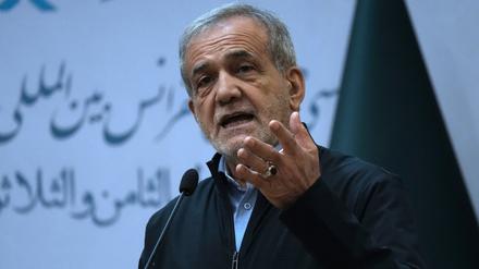 Der iranische Präsident Massud Peseschkian.