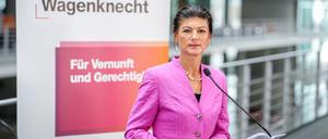 Sahra Wagenknecht, Parteivorsitzende vom Bündnis Sahra Wagenknecht (BSW)