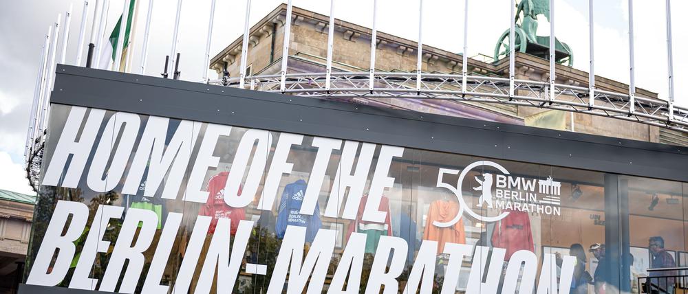 Das Marathon-Ziel ist auch am Sonntag am Brandenburger Tor.