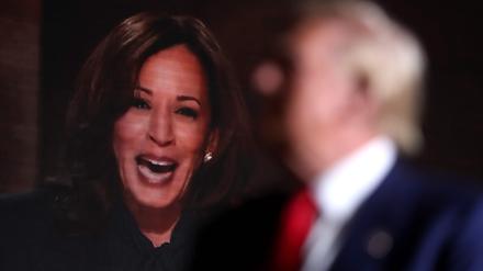 Die Präsidentschaftskandidaten Kamala Harris und Donald Trump.