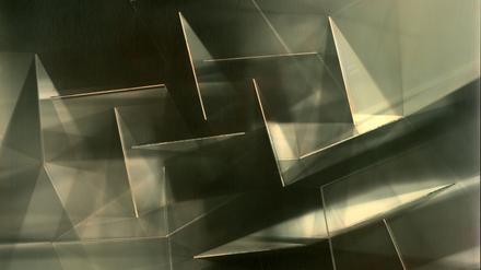 ohne Titel (Glas XXIV) von Ingar Krauss, Zechin, 2016, Fotogramm auf Bromsilberpapier, Ölfarbe, Credit: Ingar Krauss/VG Bild-Kunst