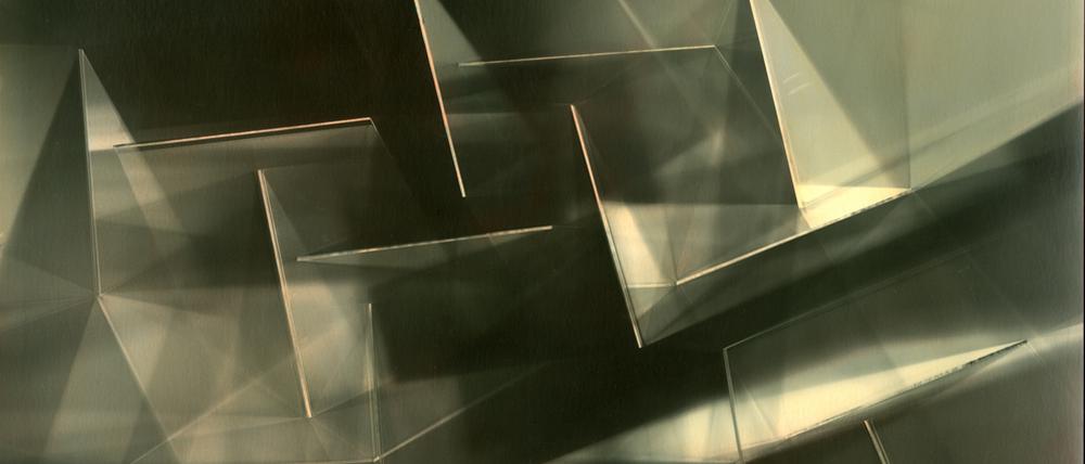 ohne Titel (Glas XXIV) von Ingar Krauss, Zechin, 2016, Fotogramm auf Bromsilberpapier, Ölfarbe, Credit: Ingar Krauss/VG Bild-Kunst