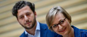 Franziska Brantner und Felix Banaszak wollen sich um den Grünenvorsitz bewerben.