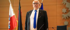 Der Alterspräsident der neuen Legislaturperiode, Jürgen Treutler von der AFD.
