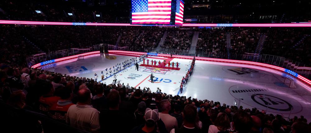 US-Gast in München: Die Buffalo Sabres aus der NHL.