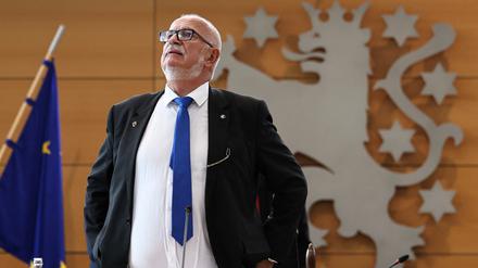 Der Alterspräsident der AfD, Jürgen Treutler.
