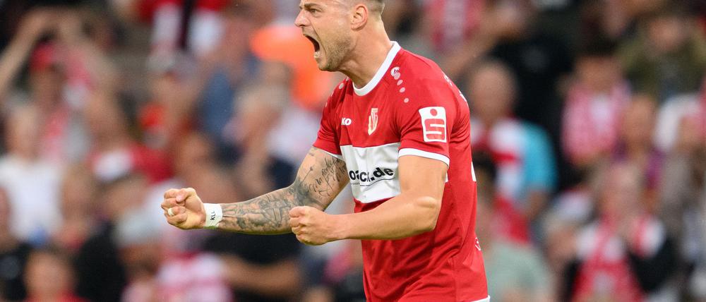 Timmy Thiele brachte Energie Cottbus früh in Führung und legte drei weitere Treffer nach.