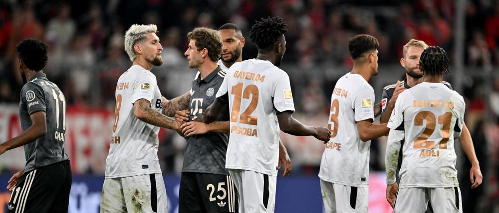 Schiedlich, wenn auch nicht immer friedlich, lief das Spitzenspiel zwischen dem FC Bayern und Bayer Leverkusen.