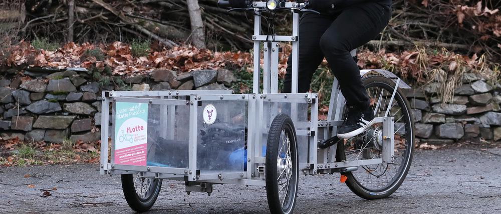 Ein Lastenrad der „Flotte Potsdam“.