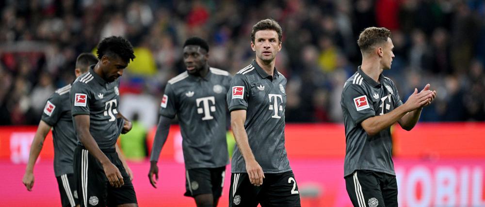 Geht beim FC Bayern voran: Joshua Kimmich (r).