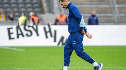 Hertha-Coach Cristian Fiel erlebt den nächsten Rückschlag vor Heimpublikum.