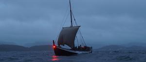 Nachgebautes Boot, wie es vermutlich von den Nordmännern auf Grönland für Walross-Elfenbein aus dem Nordwasser genutzt wurde.