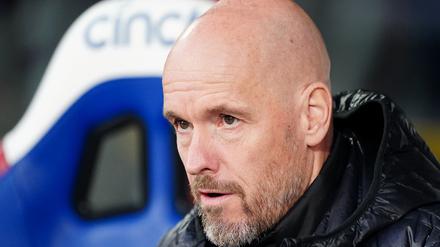 Liegt mit Manchester United in England nur auf dem zwölften Platz: Trainer Erik ten Hag.
