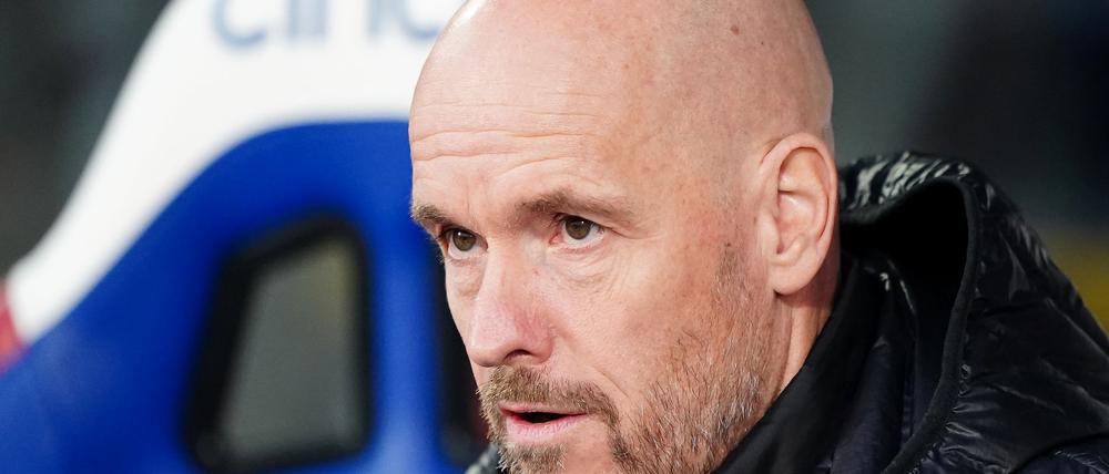 Liegt mit Manchester United in England nur auf dem zwölften Platz: Trainer Erik ten Hag.