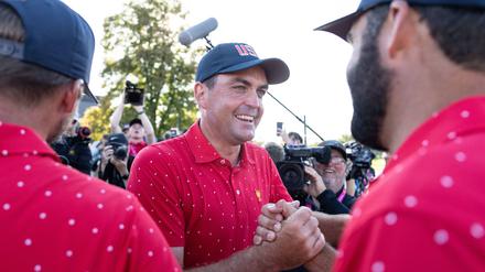 Keegan Bradley holte den entscheidenden Punkt für die US-Golfer.