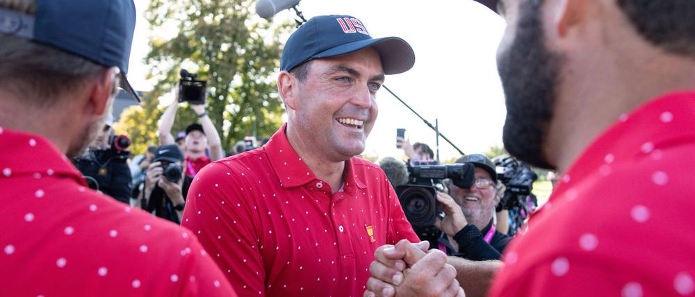 Keegan Bradley holte den entscheidenden Punkt für die US-Golfer.