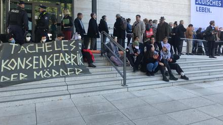 Anti-Israel Protest vor der KAS 