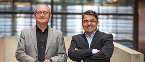 Erhard Scherfer und Thorsten Faas vom Podcast „unter drei“