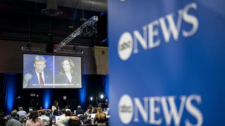 Donald Trump und Kamala Harris beim Fernsehduell am 10. September 2024.